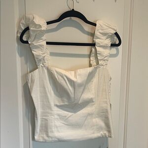 Elegant White Sleeveless Top